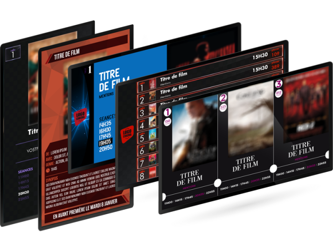 ECRANS PERSONNALISABLES